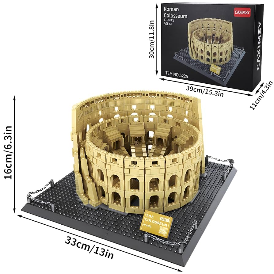 Amazon.com: CAXIMSY Roman Colosseum Architecture Model